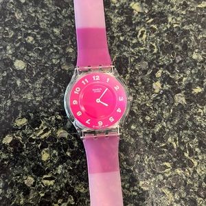 SWATCH. Pink. Worn once.